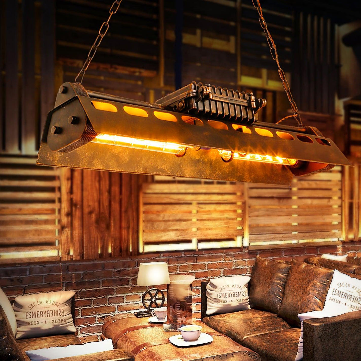 Noah candelabru  industrial Steampunk