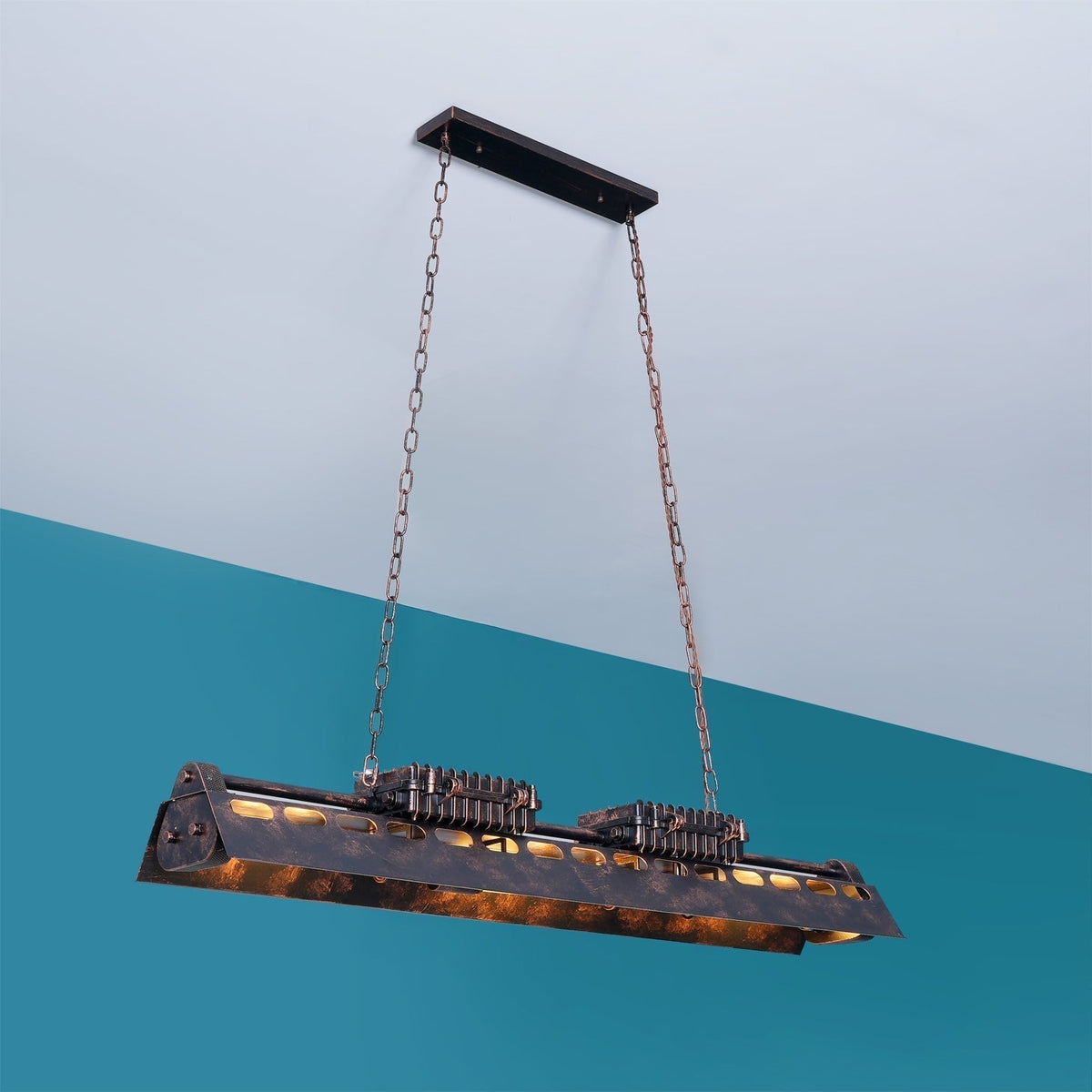 Noah candelabru  industrial Steampunk