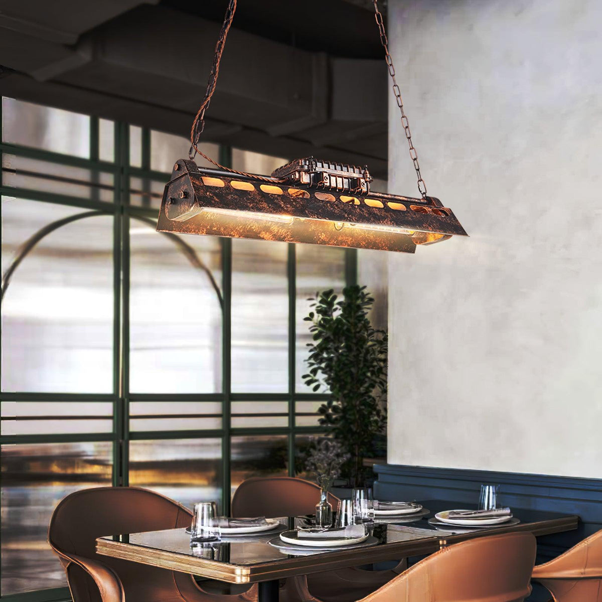 Noah candelabru  industrial Steampunk