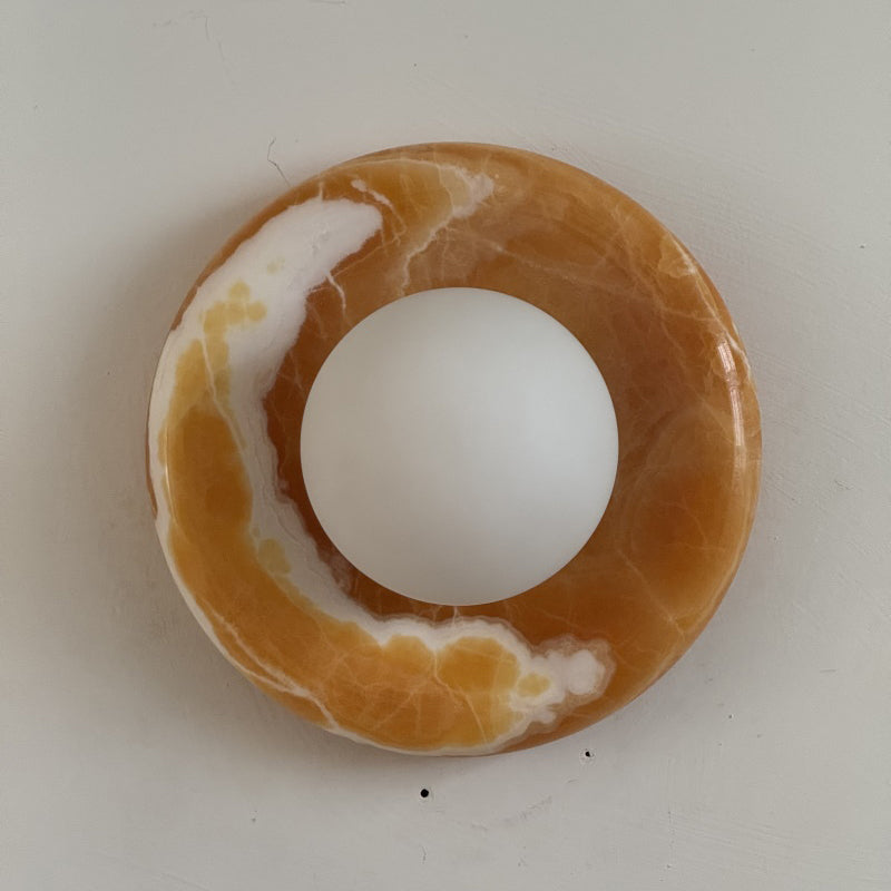 Renisenne aplică de perete galbenă din onix