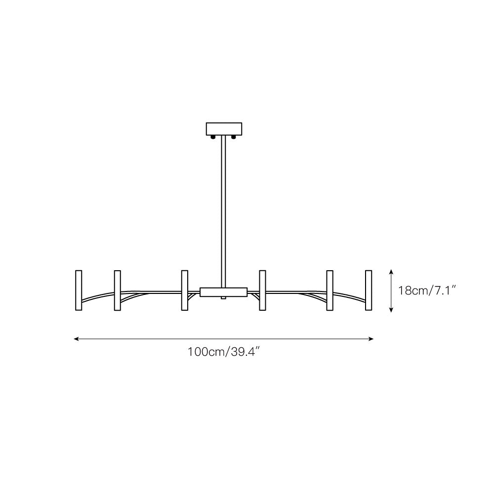 Lumaraine candelabru, industrial
