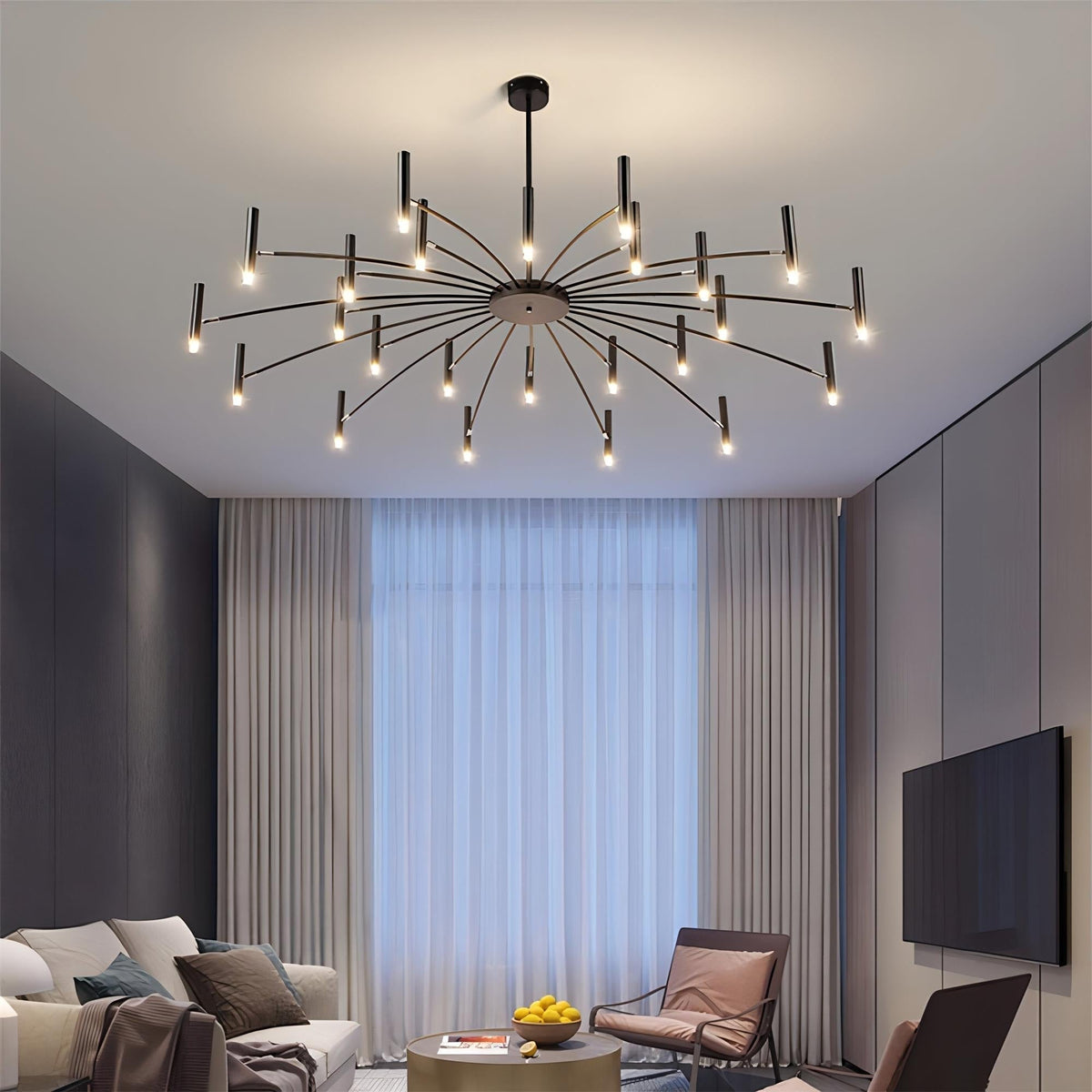 Lumaraine candelabru, industrial