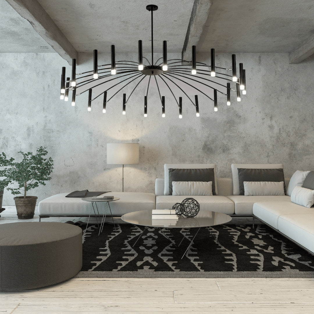 Lumaraine candelabru, industrial