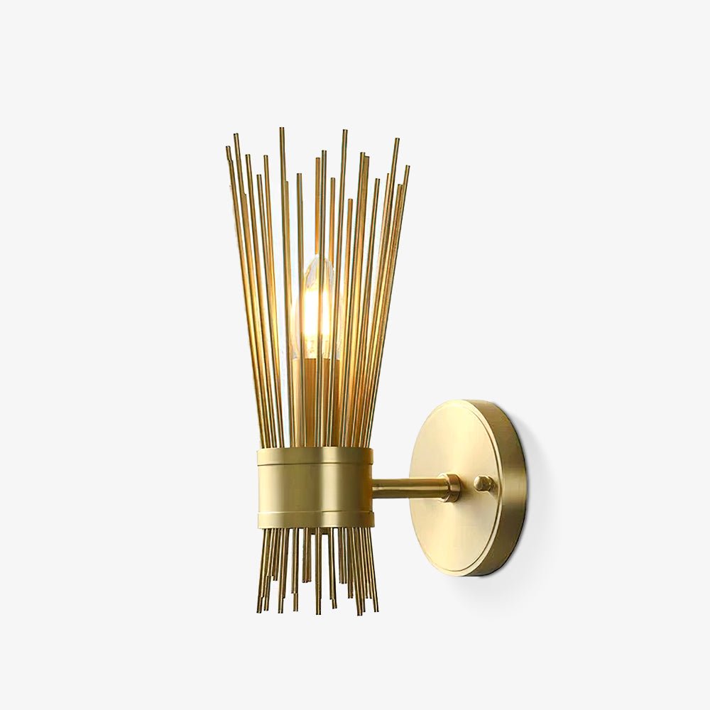 Thresher aplică de perete din alamă, postmodernă, de lux, tip lumânare