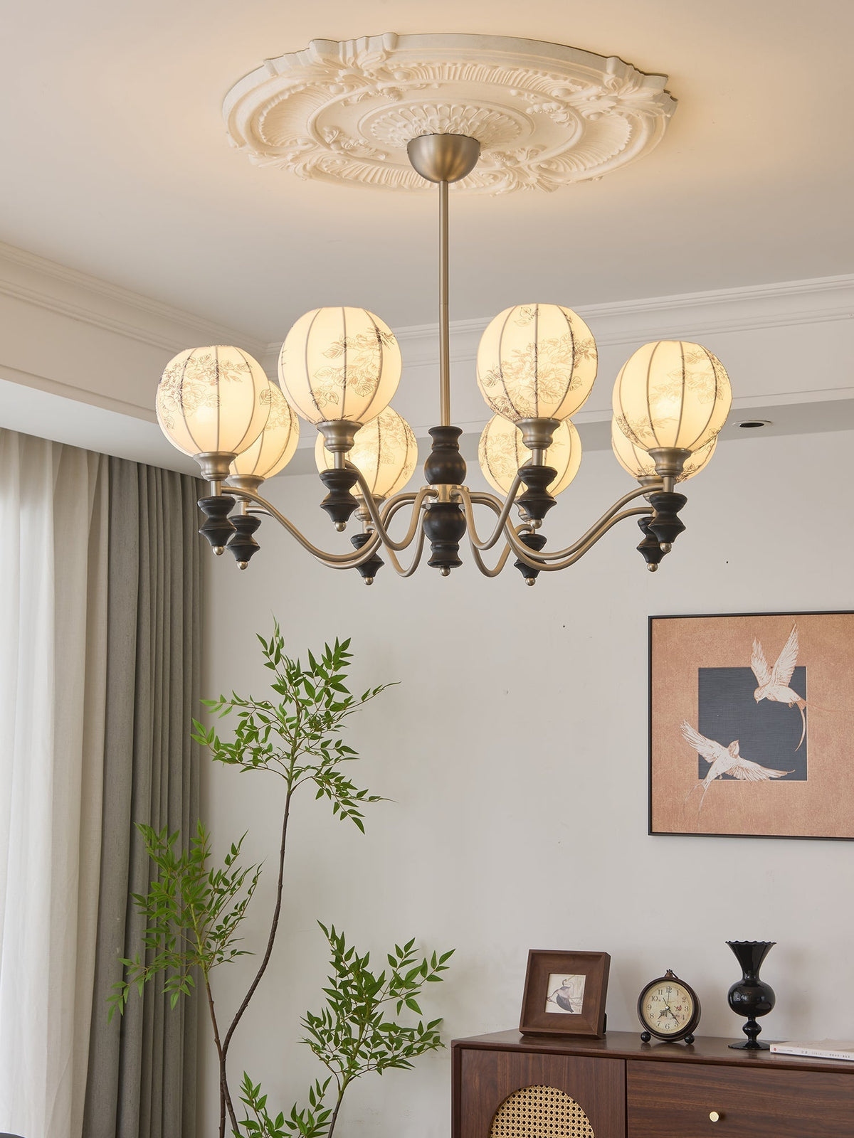 Osilan candelabru din lemn, tradițional, elegant, vintage