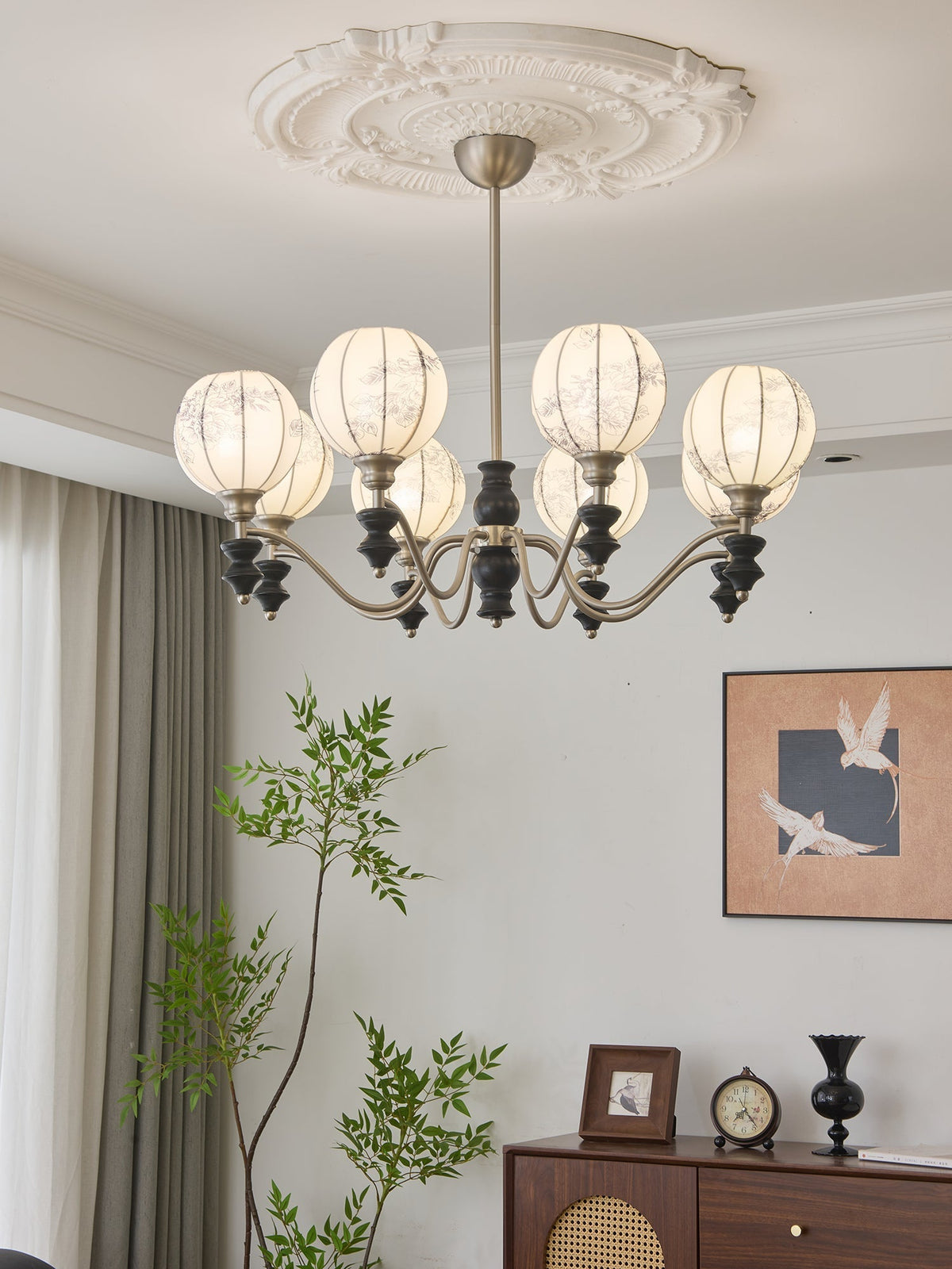 Osilan candelabru din lemn, tradițional, elegant, vintage