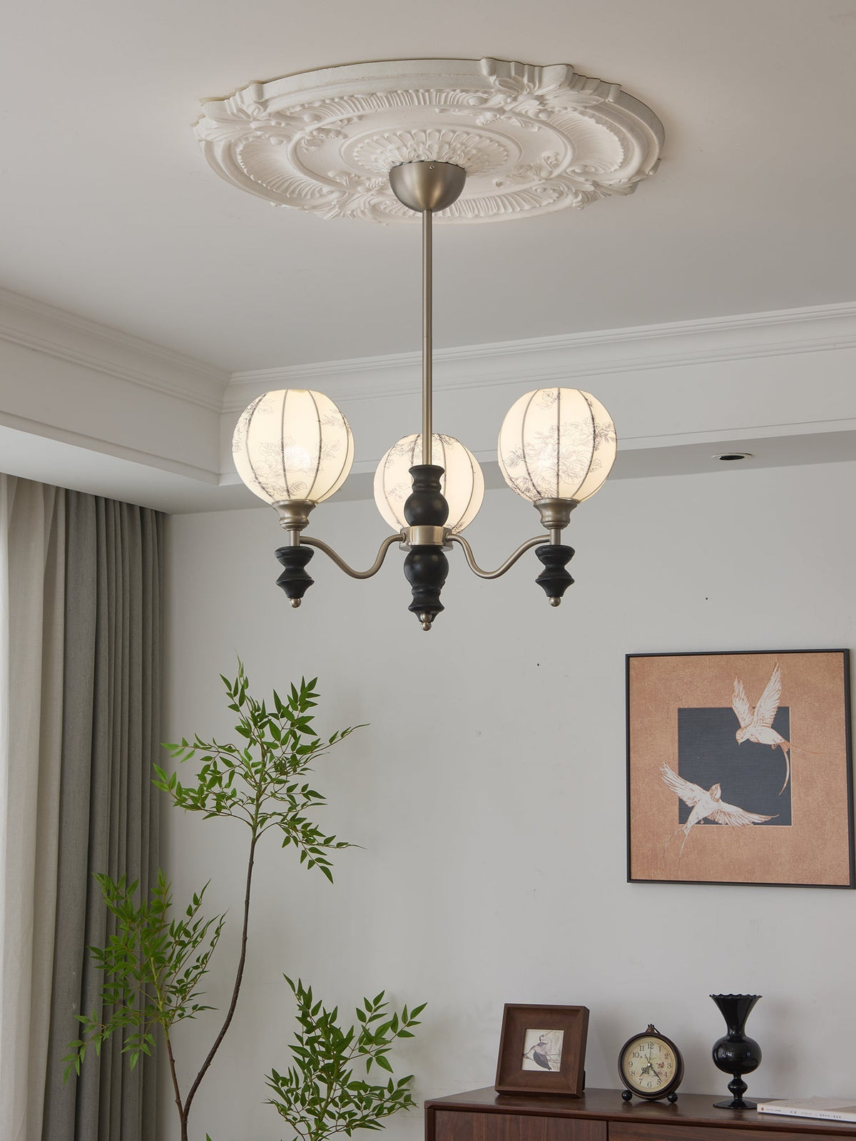 Osilan candelabru din lemn, tradițional, elegant, vintage
