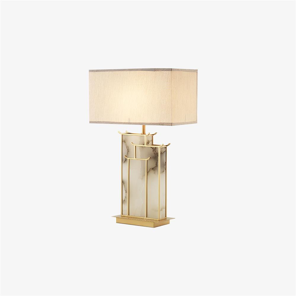 Nysilor Rectangular lampă de masă din sticlă