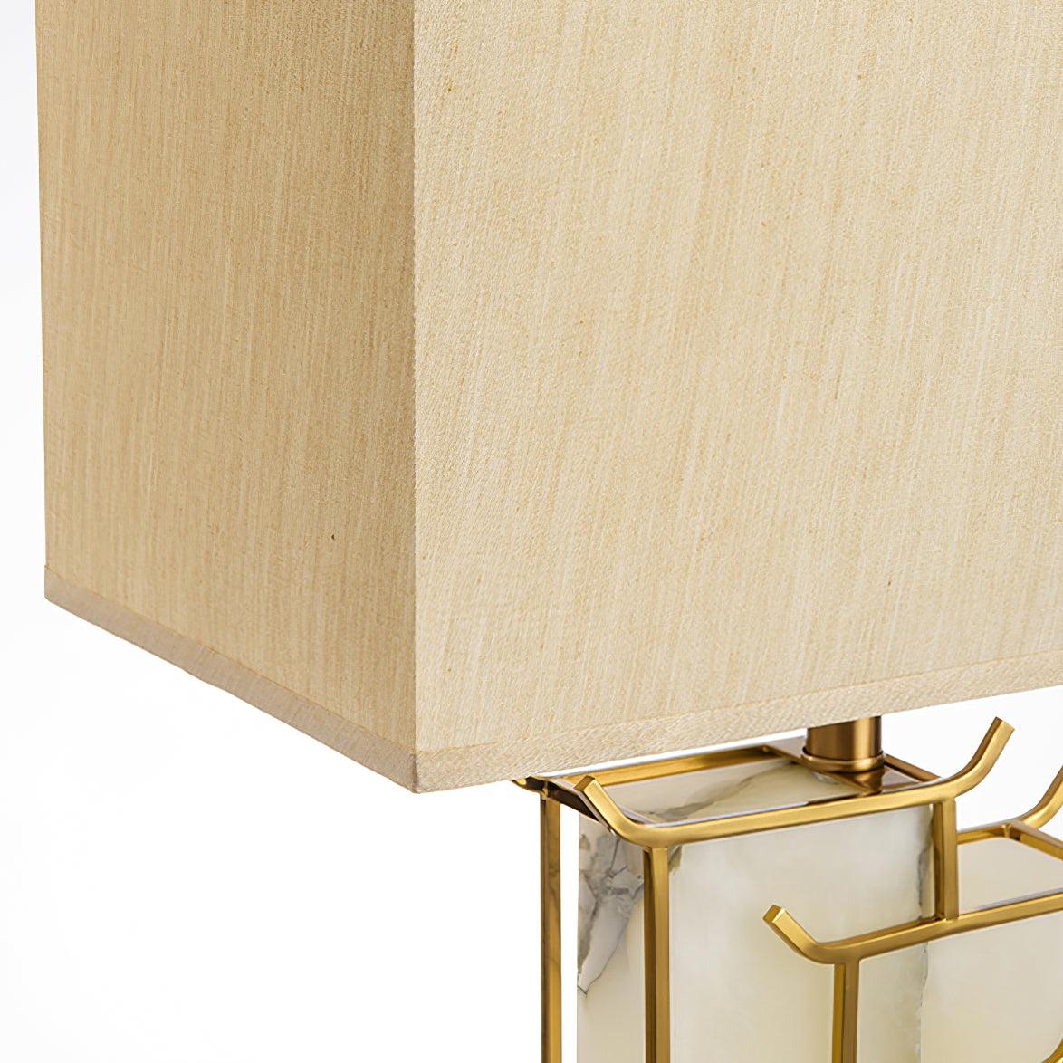 Nysilor Rectangular lampă de masă din sticlă