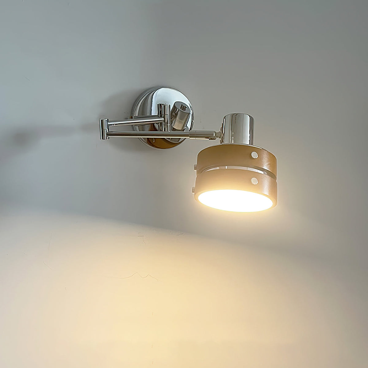 Karry aplică de perete din lemn, în stil modernist de la mijlocul secolului, reglabilă