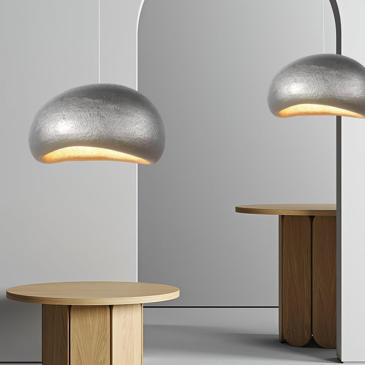 Lampă suspendată Pebble Inspired Organic Form Soft Glow modern Artistic