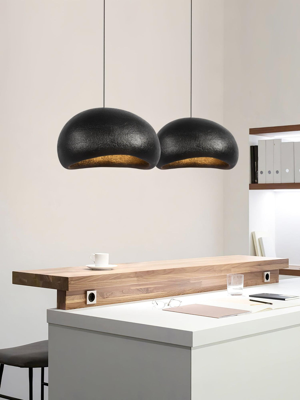 Lampă suspendată Pebble Inspired Organic Form Soft Glow modern Artistic