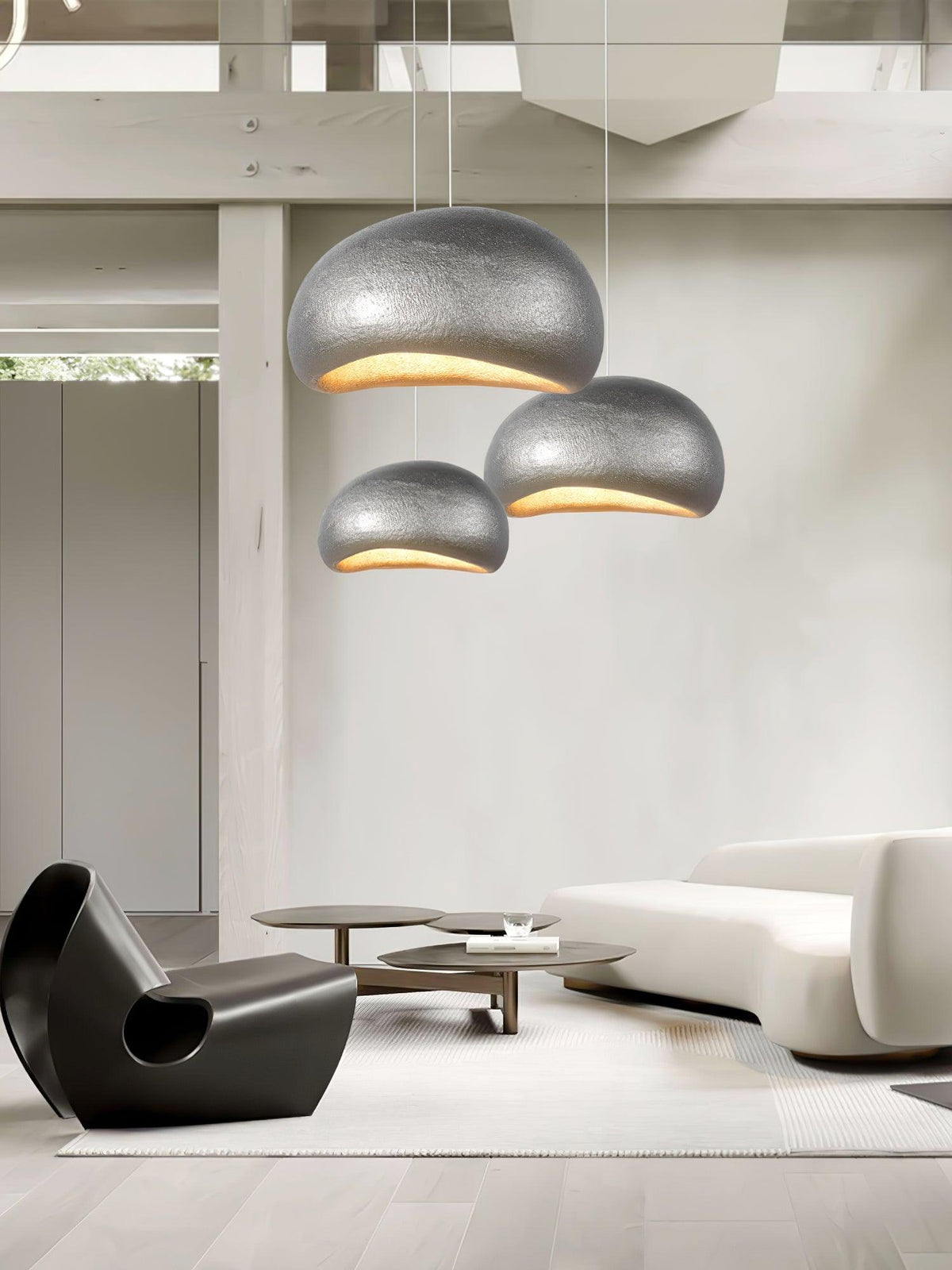 Lampă suspendată Pebble Inspired Organic Form Soft Glow modern Artistic