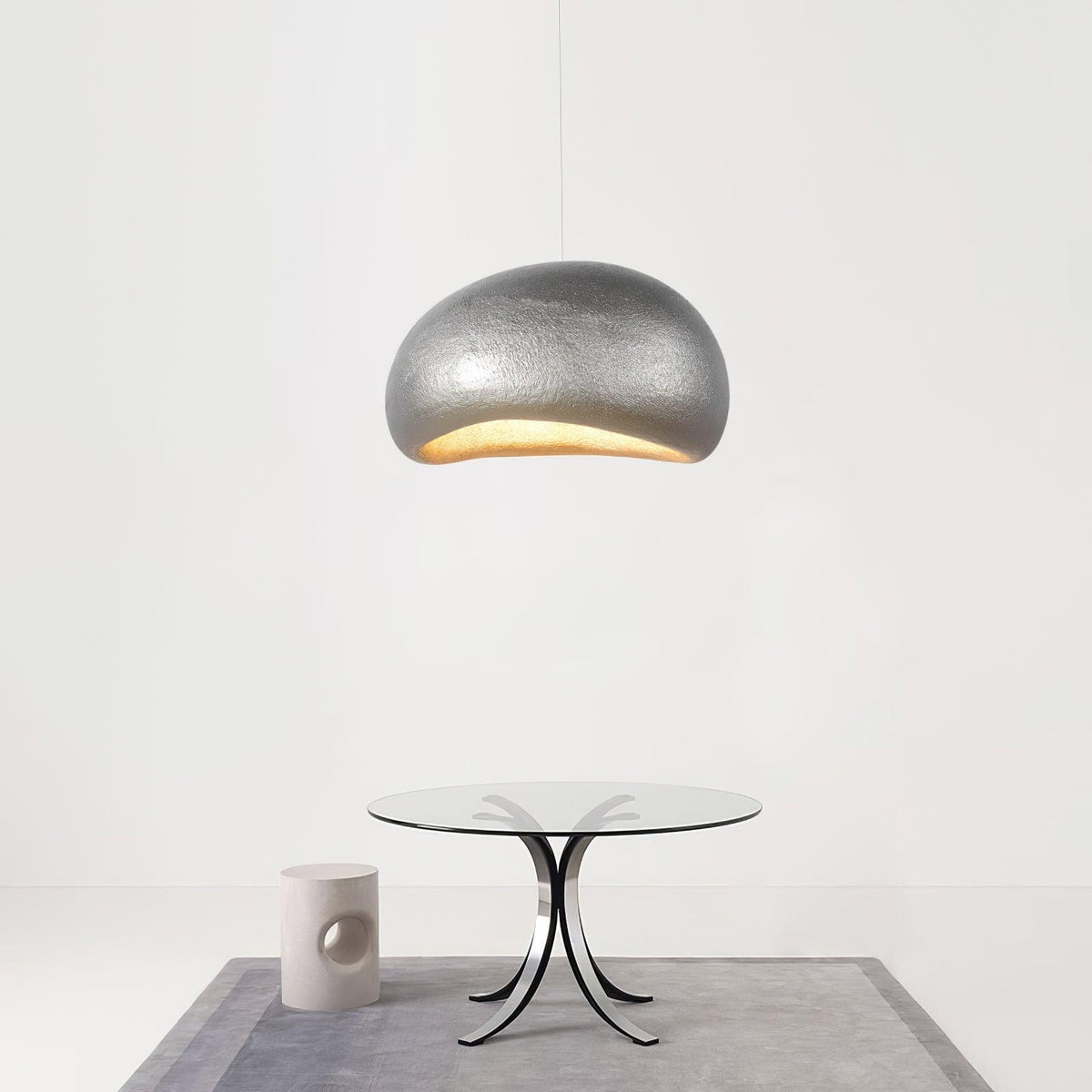Lampă suspendată Pebble Inspired Organic Form Soft Glow modern Artistic