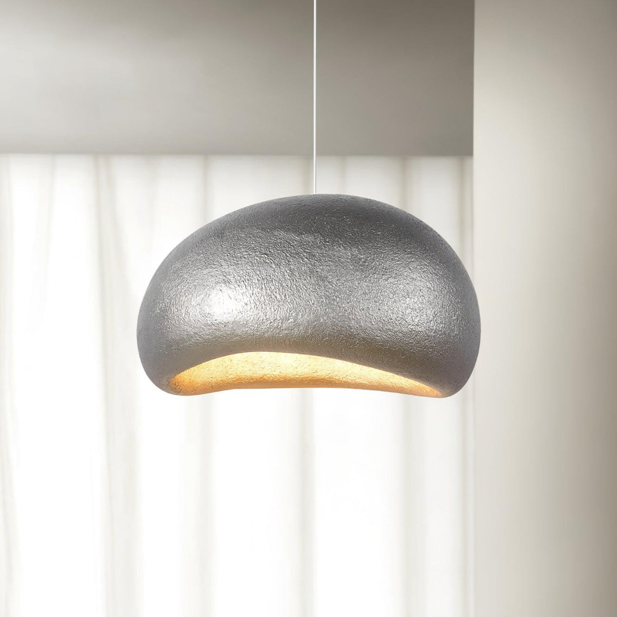 Lampă suspendată Pebble Inspired Organic Form Soft Glow modern Artistic