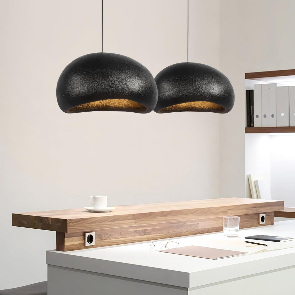 Lampă suspendată Pebble Inspired Organic Form Soft Glow modern Artistic