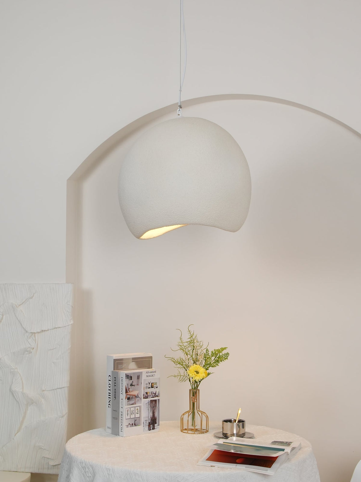 Reloza lampă suspendată din rășină, modernă, minimalistă