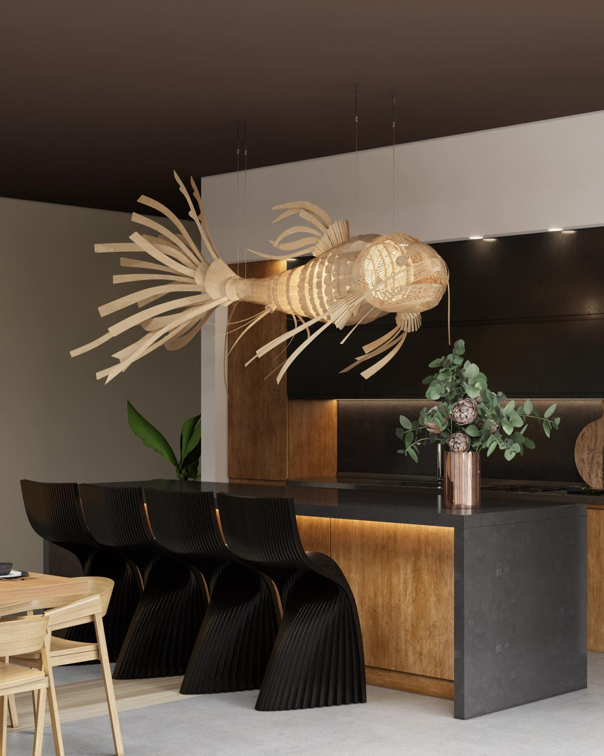 Sylaraine candelabru din lemn