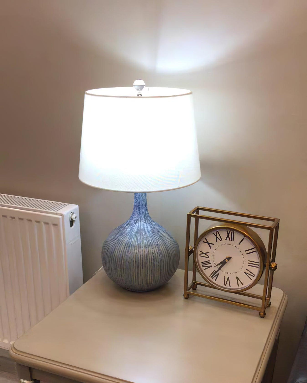 Deyra lampă de masă din ceramică și material textil