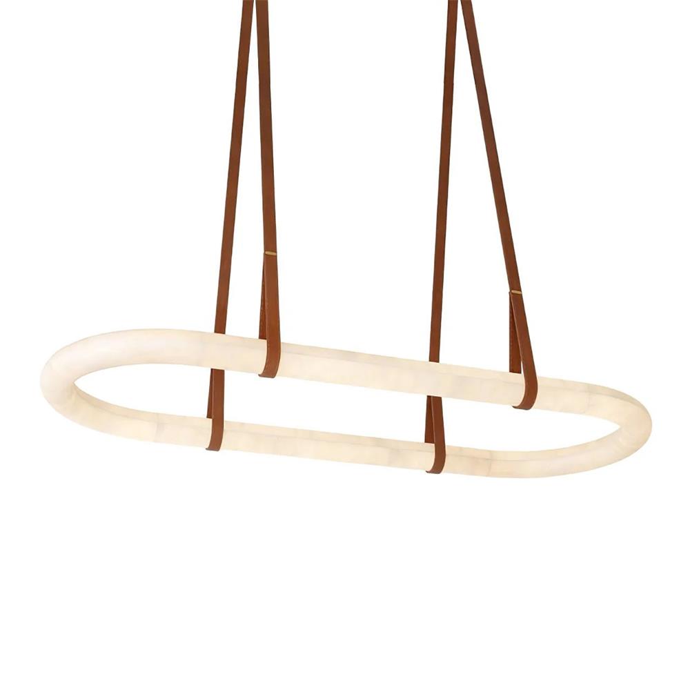 Kurve candelabru din alabastru din piele artificială