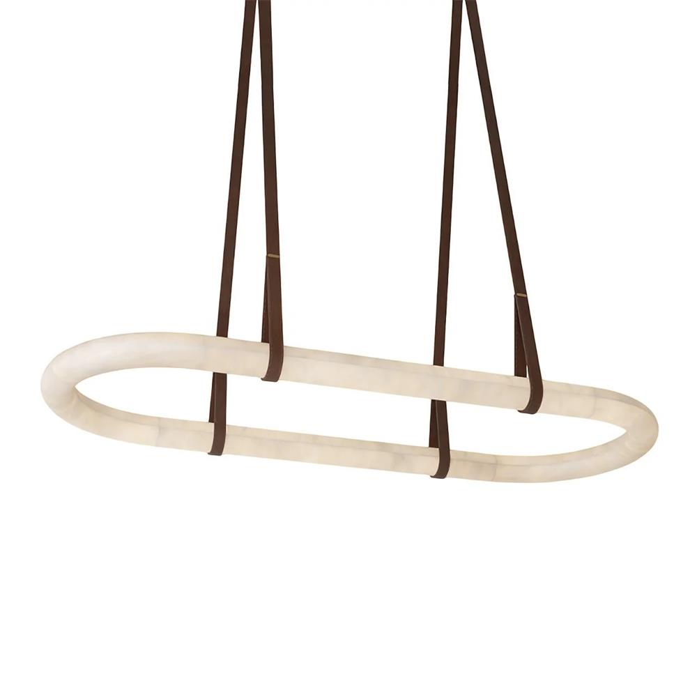 Kurve candelabru din alabastru din piele artificială
