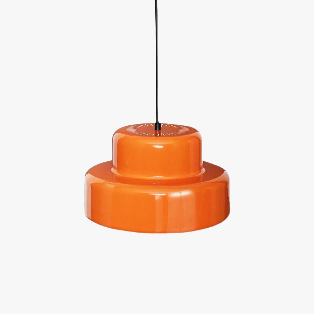 Arisha lampă suspendată single head vintage portocaliu metal sufragerie