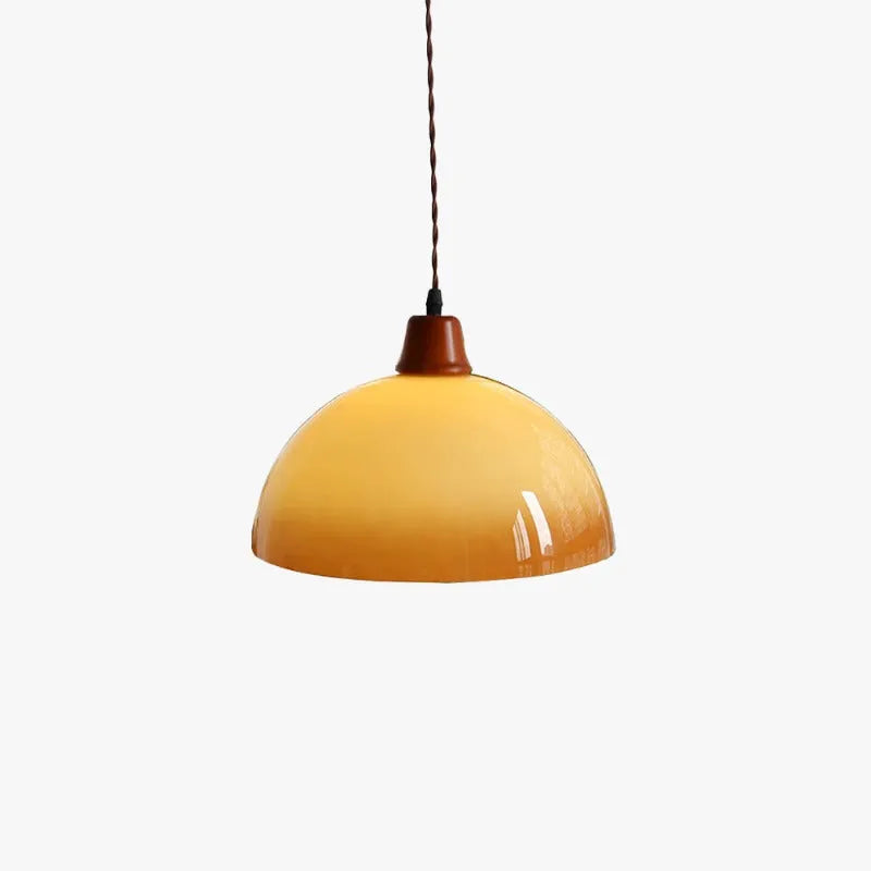 Valentina lampă suspendată maro, retro, LED, rotundă, reglabilă, pentru sufragerie