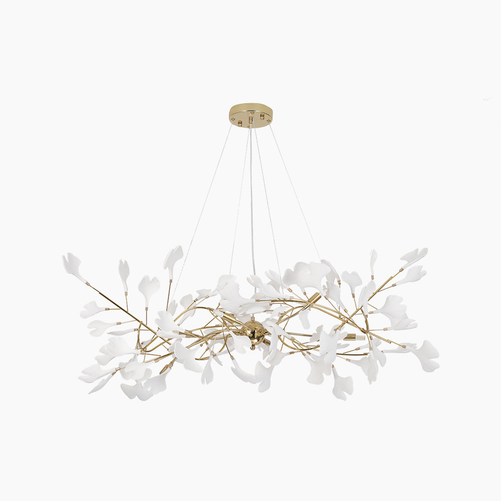 Olivia candelabru  de lux Ceramic Mare pentru hol, Gingko leaf, living, pentru foaier
