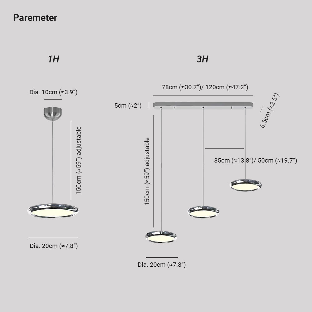Arisha lampă suspendată circulară minimalistă din metal, Argintiu/Aur/Aur roz