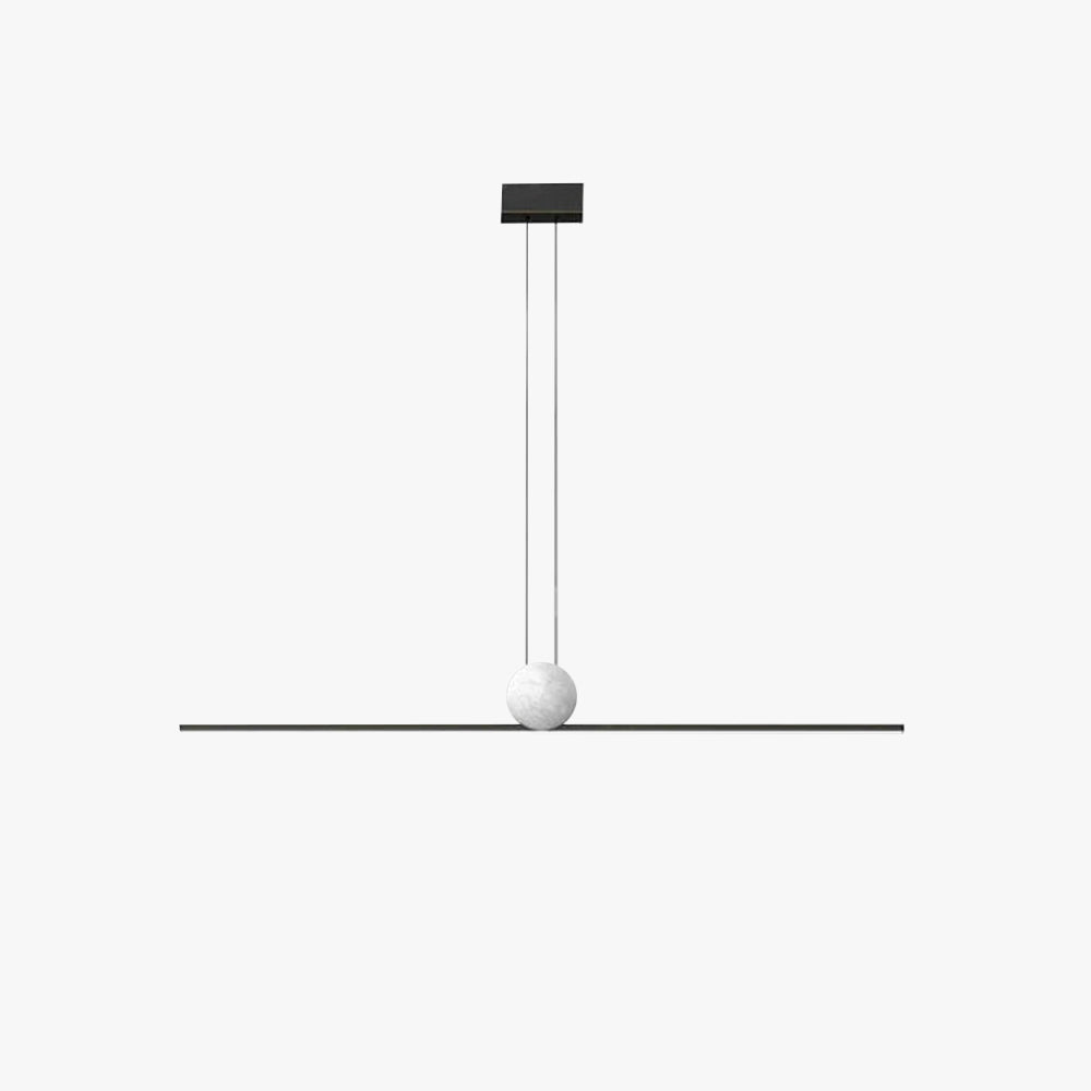 Arisha lampă suspendată din marmură, minimalistă, liniară, cu bule
