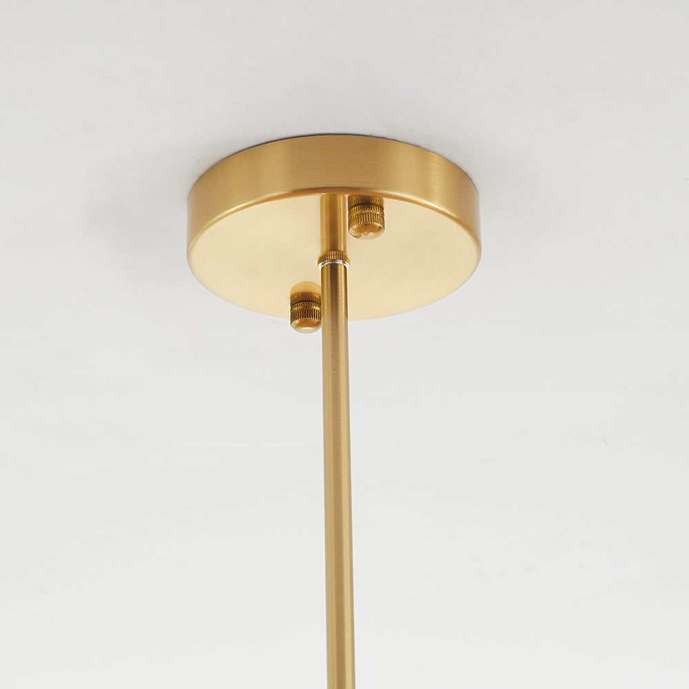 Valentina Retro Art Deco glob candelabru, alb/Roz/Bej