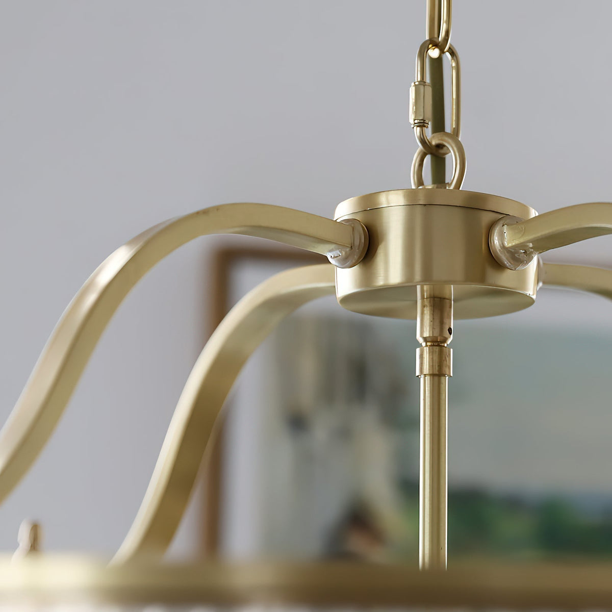 Havren candelabru din sticlă, în formă de tambur