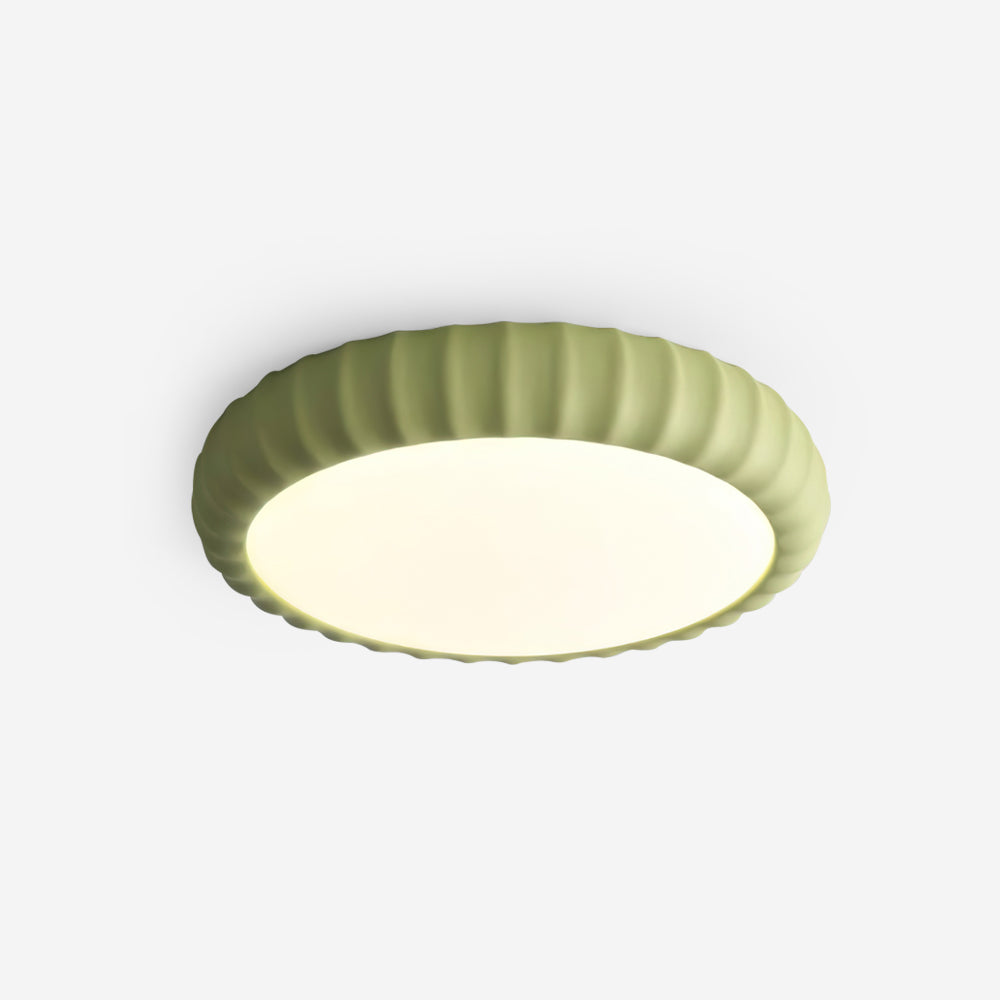 Plafonieră aplicată modernă minimalistă din rășină cu finisaj verde