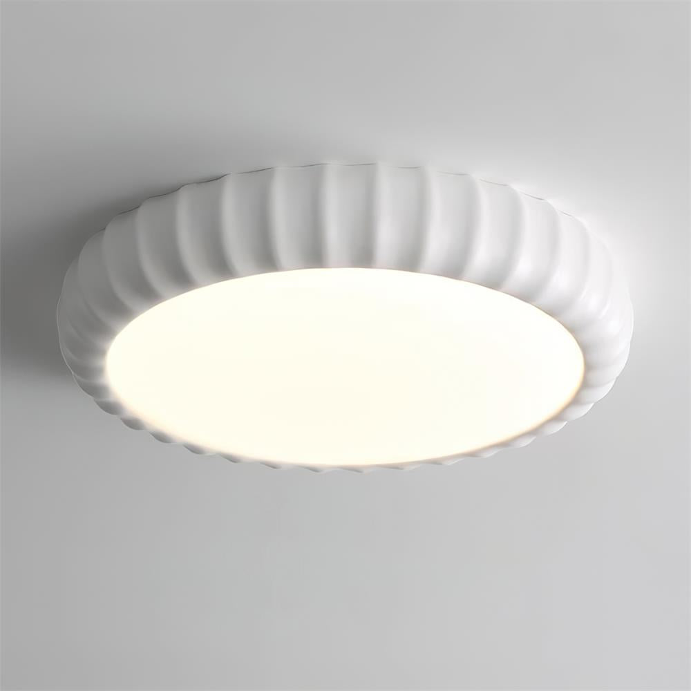 Plafonieră aplicată modernă minimalistă din rășină cu finisaj verde