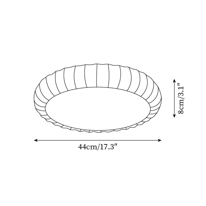 Plafonieră aplicată modernă minimalistă din rășină cu finisaj verde