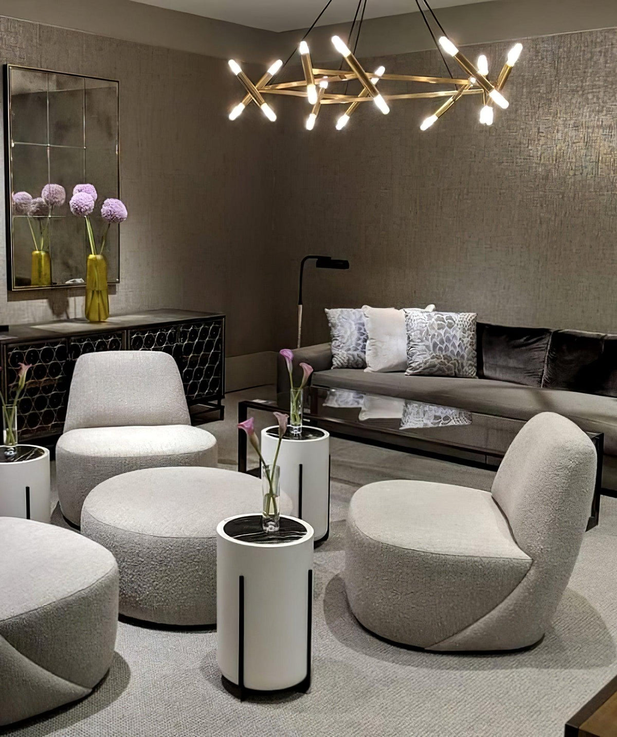 Soliriel candelabru modern din alamă