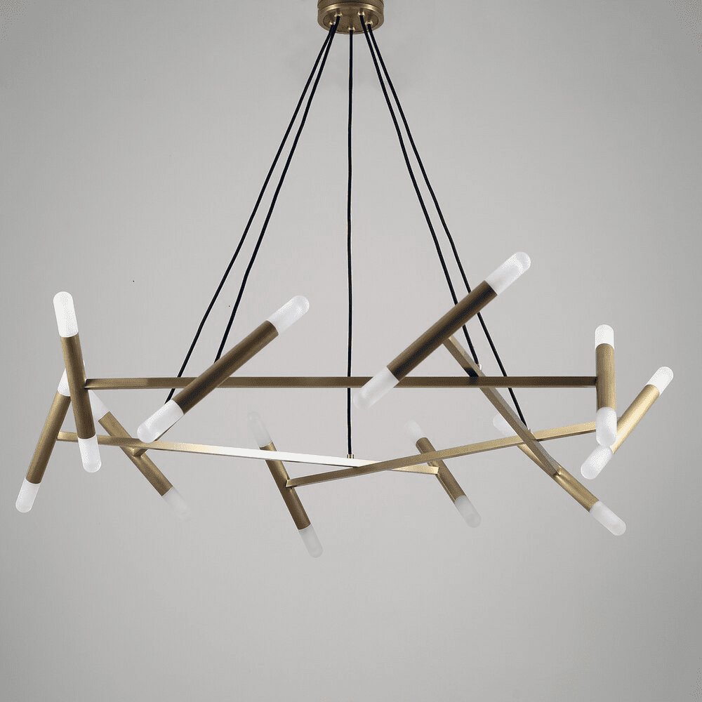 Soliriel candelabru modern din alamă