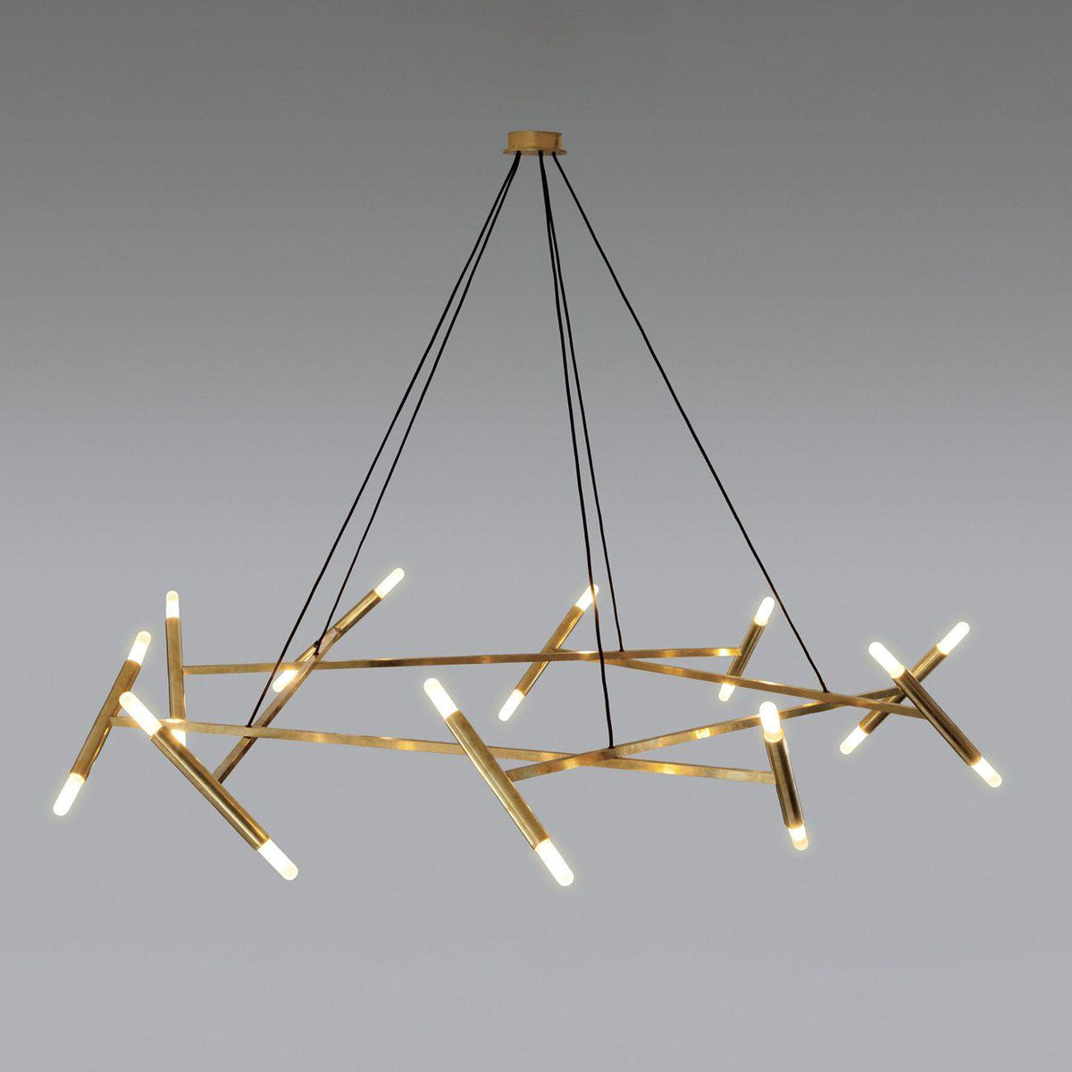 Soliriel candelabru modern din alamă