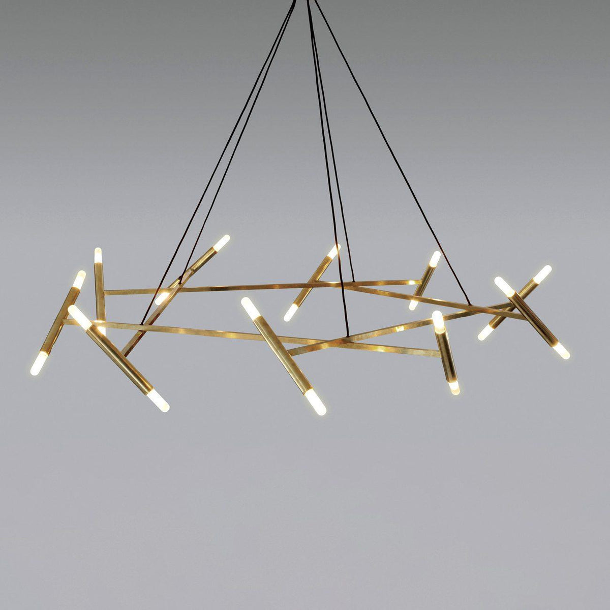 Soliriel candelabru modern din alamă