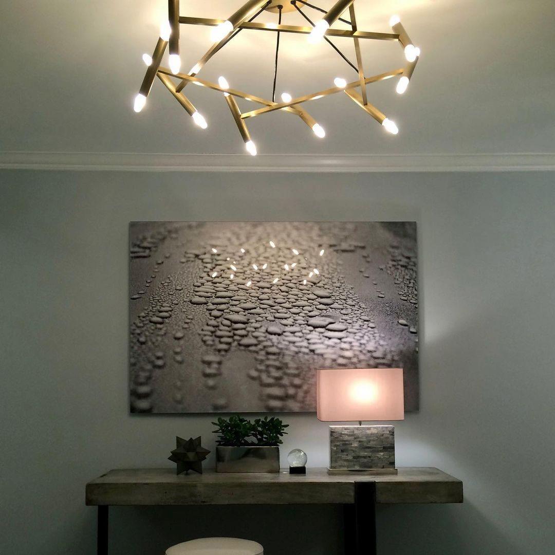 Soliriel candelabru modern din alamă