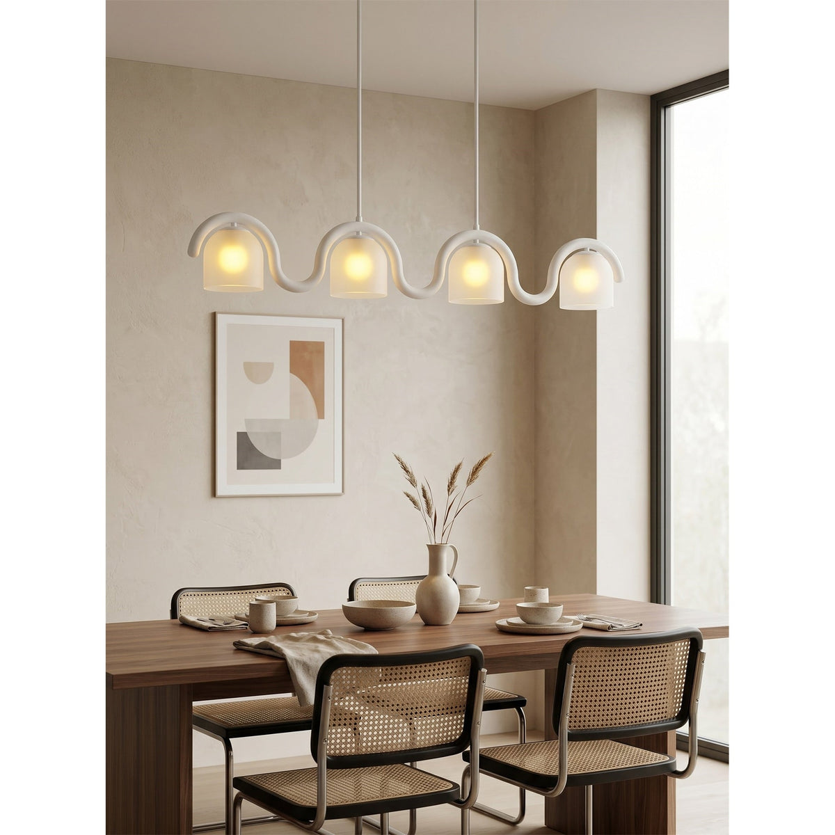 Lenox candelabru liniar din sticlă