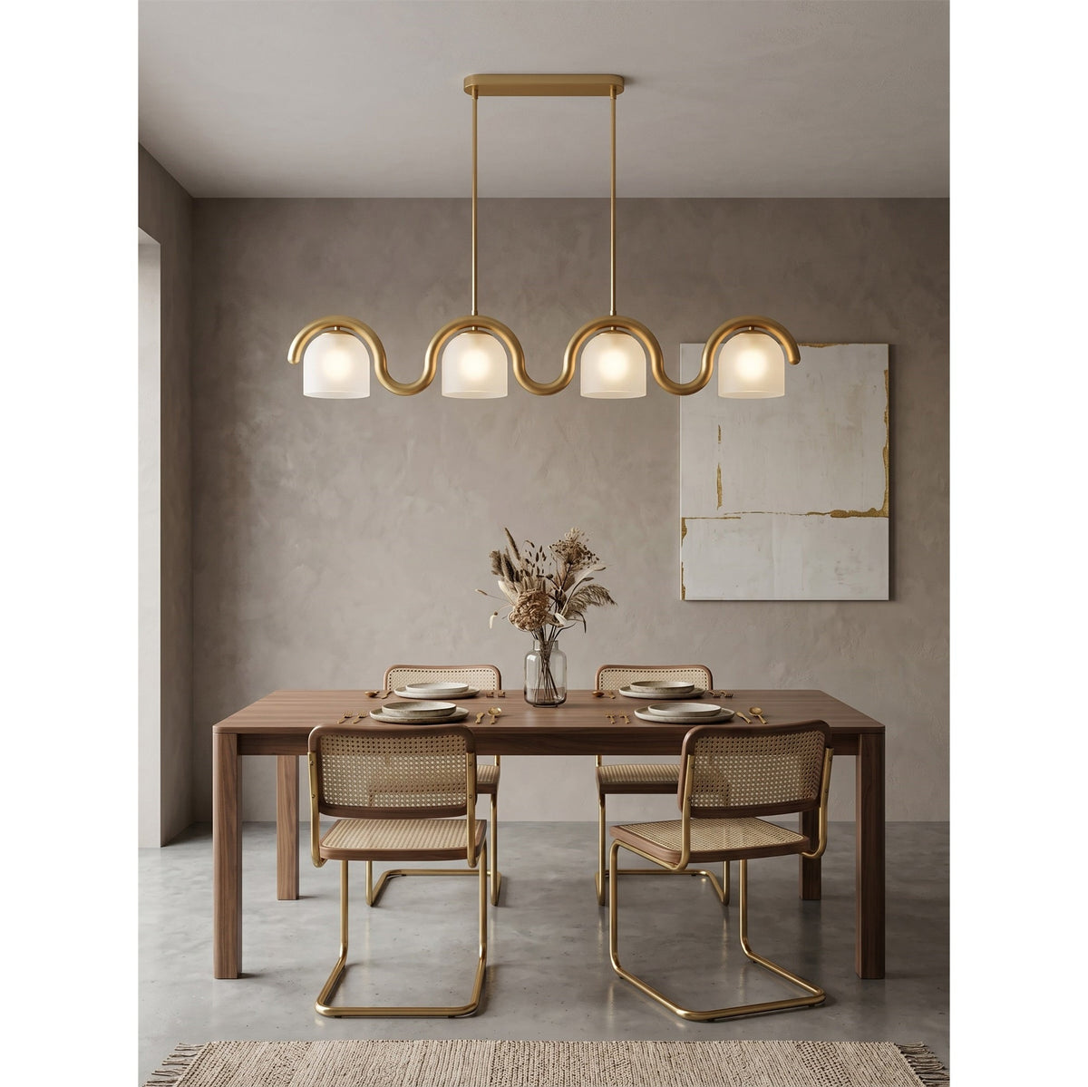 Lenox candelabru liniar din sticlă