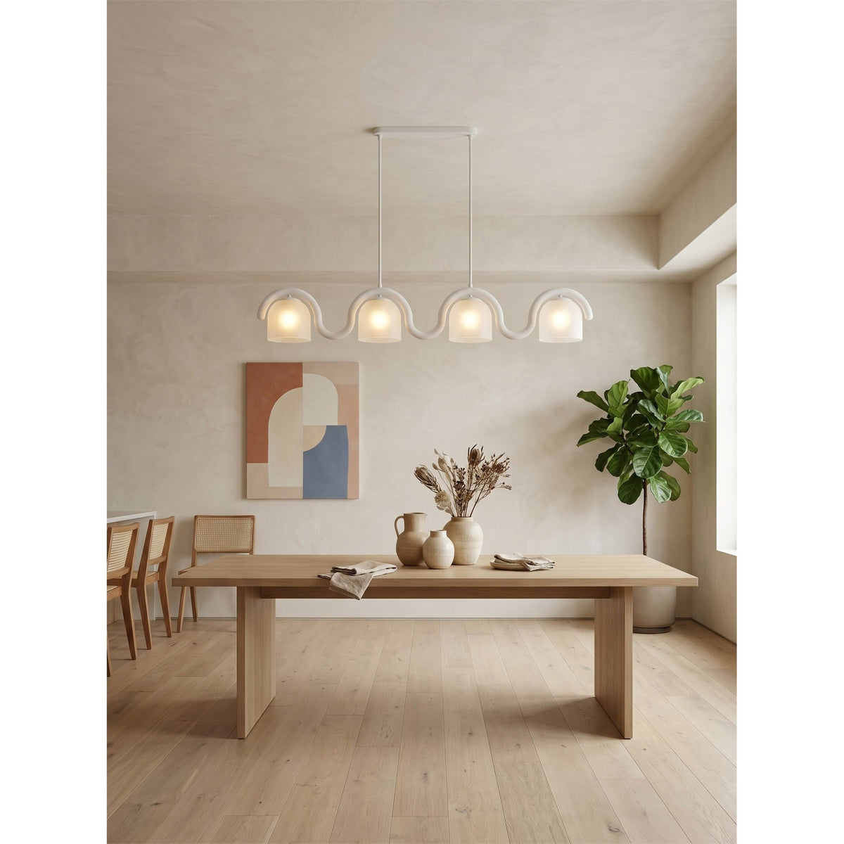 Lenox candelabru liniar din sticlă