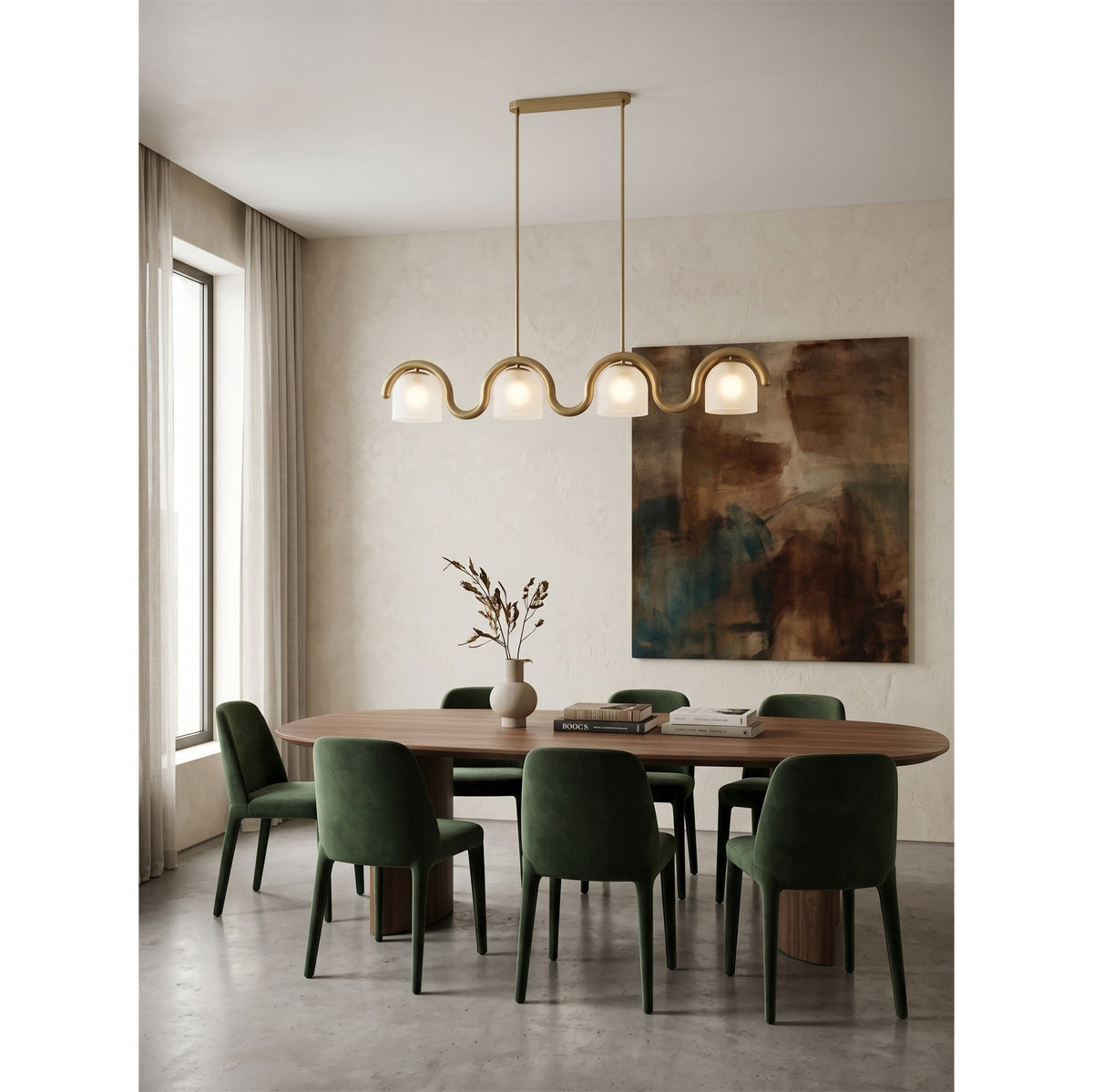 Lenox candelabru liniar din sticlă