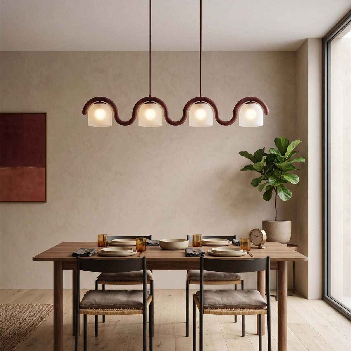 Lenox candelabru liniar din sticlă