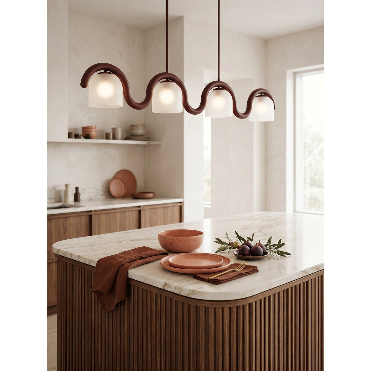 Lenox candelabru liniar din sticlă