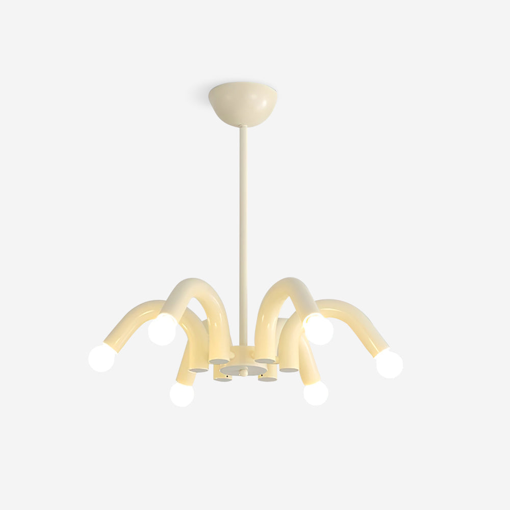 Fivelle modern Crem candelabru cu Brațe Multiple