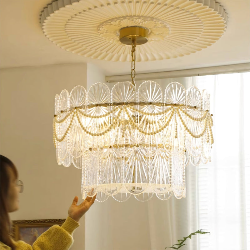 Luminarae candelabru din sticlă