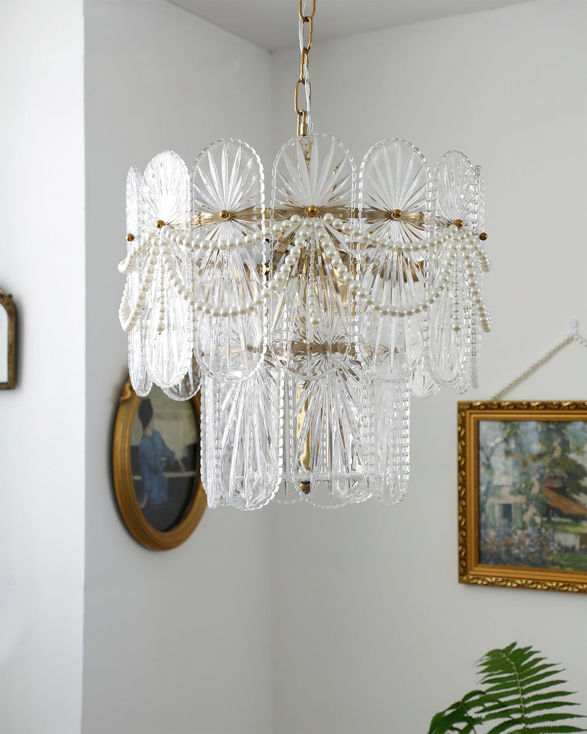 Luminarae candelabru din sticlă