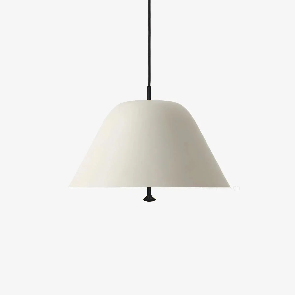 Lampă suspendată modernă cu abajur din metal în verde și alb minimalist